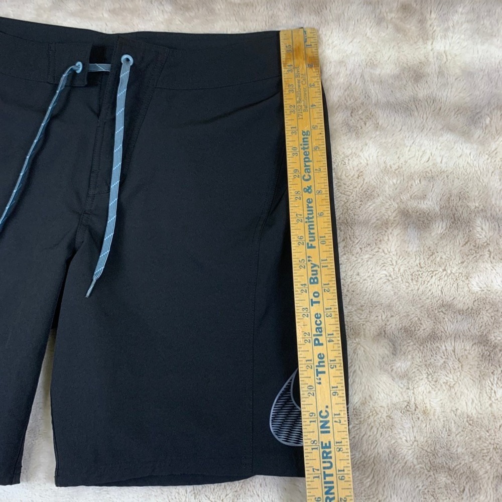 Nike Mens Black Board Shorts Swim Trunks Size 34 NESS7457 Large Swoosh Logo - Picture 6 of 10